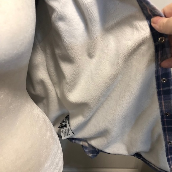 BC Clothing fleece lined plaid shirt size Med - Picture 4 of 5